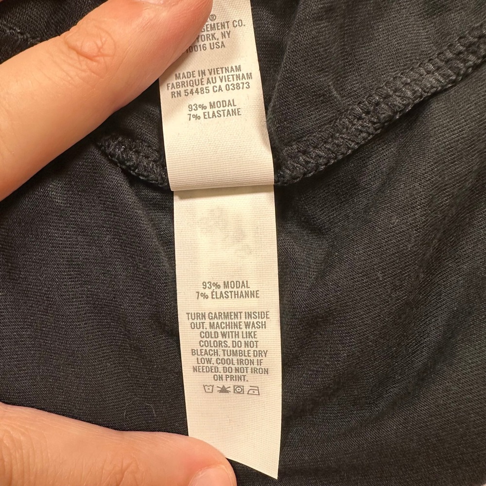 OFFLINE by Aerie Black Modal Oversized Crop T-Shirt Top XL - Picture 5 of 8